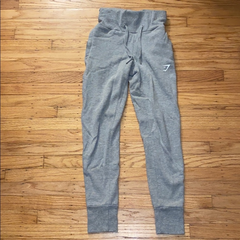 Grey Gymshark high waisted Sweatpant Joggers